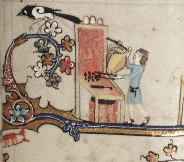 Portable Forge shown in The Romance of Alexander fol. 165r